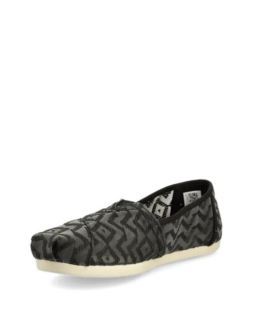 TOMS White Geometric-Pattern Espadrilles