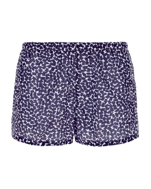 Prada Blue Abstract-Print Swimming Shorts for men