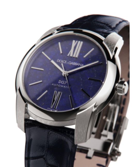 Dolce \u0026 Gabbana Leer Dg7 Horloge in het Blauw voor heren | Lyst NL