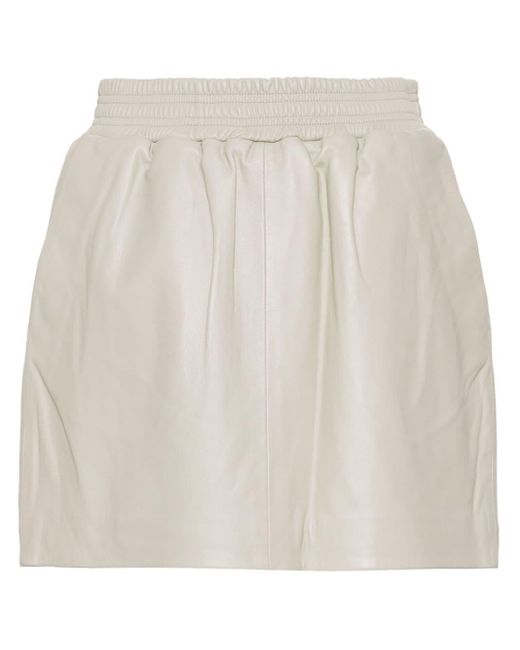 Arma Mare Leather Skirt Natural