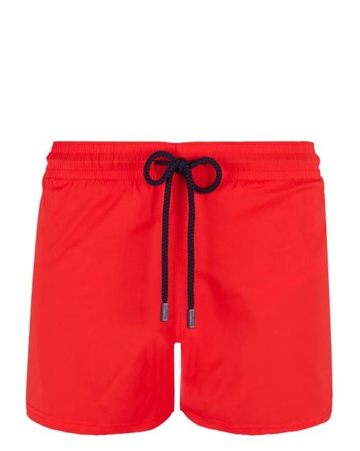 Costume Da Bagno Elasticizzato di Vilebrequin in Red da Uomo