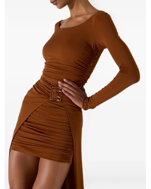 Elisabetta Franchi Brown Carpet Dress