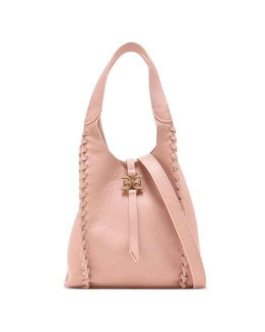 Sam Edelman Pink Whipstitch-Trim Tote Bag