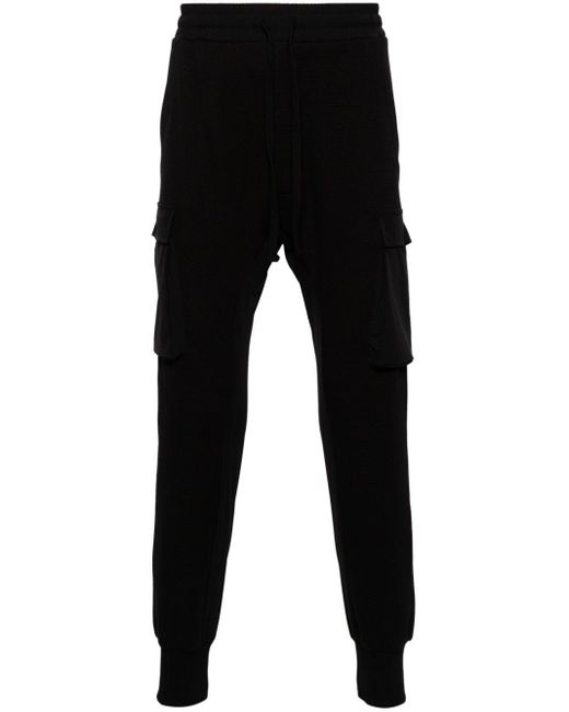 Thom Krom Waffelstrick-Jogginghose im Baggy-Style in Black für Herren