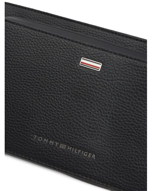 Tommy Hilfiger Black Logo Plaque Belt Bag for men