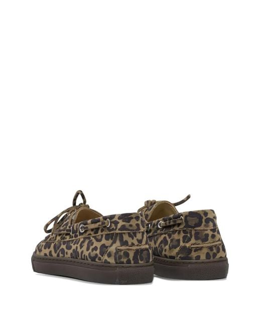 COPENHAGEN Brown Leopard-Print Loafers