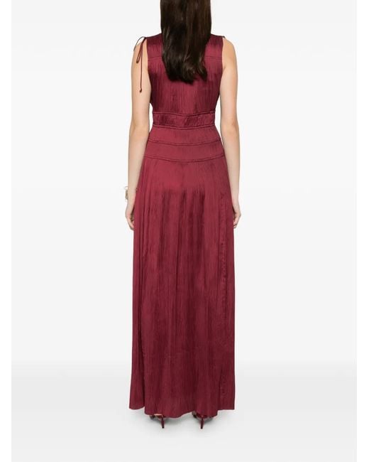 Tasneem V-neck tie-shoulder maxi dress Ulla Johnson de color Red
