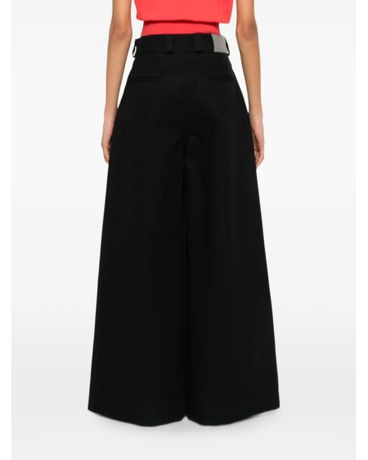 Balenciaga Black Inverted-Pleat Trousers