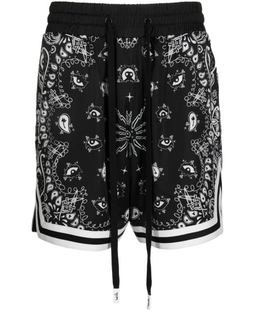 Haculla Sport-Shorts mit Paisley-Print in Black für Herren