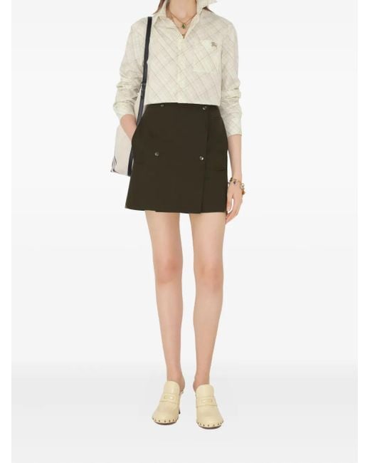Burberry Women's Brown Trench Mini Skirt