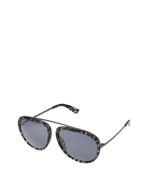 Furla White Pilot-Frame Sunglasses