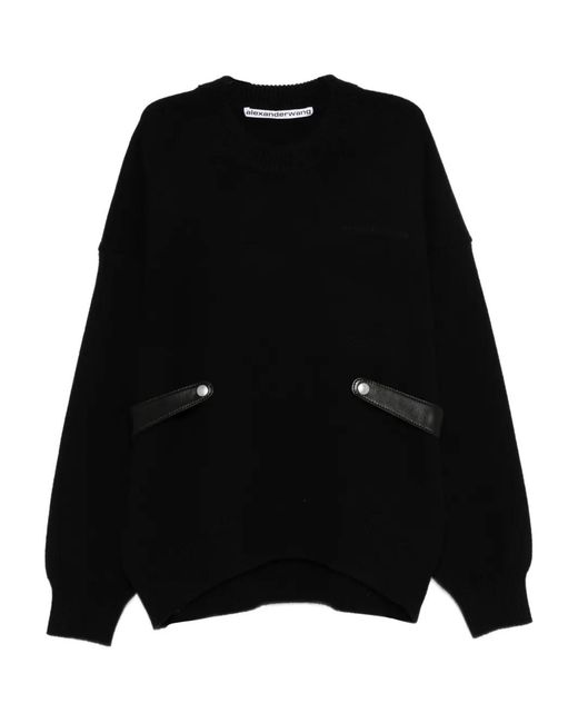 Alexander Wang Black Pocket Sweater