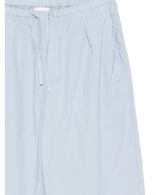 Closed Blue Drawstring-Waist Trousers