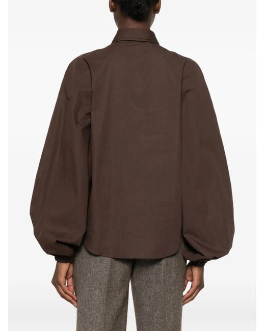 Closed Brown Shirt