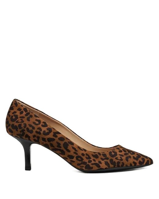 Geox Brown 60Mm Kleopy Leopard Print Heeled Pumps