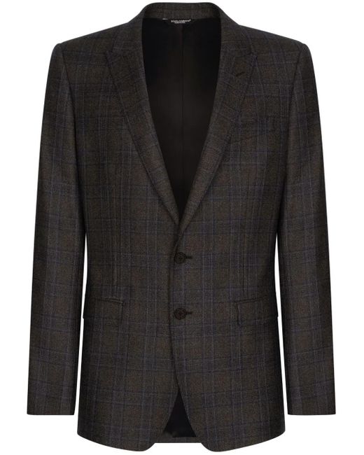 Blazer À Motif Prince De Galles Dolce & Gabbana pour homme en coloris Black