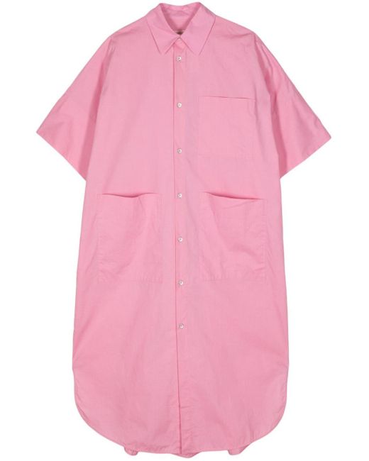 Toogood Pink The Tinker Cotton Shirtdress