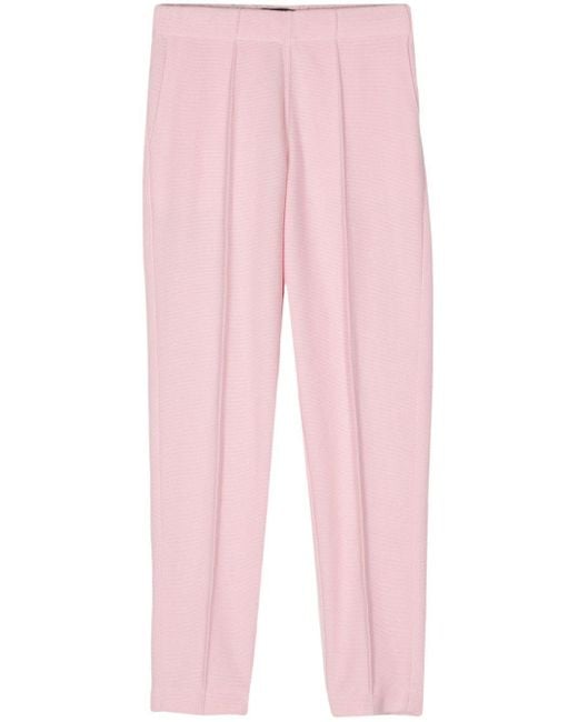Bruno Manetti Pink Elasticated-waist Tapered Trousers