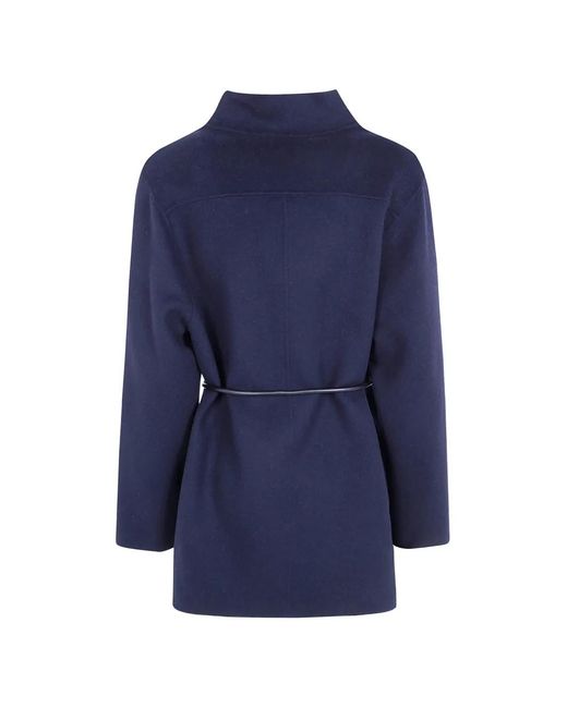 Seventy Blue Belted Button-Front Coat