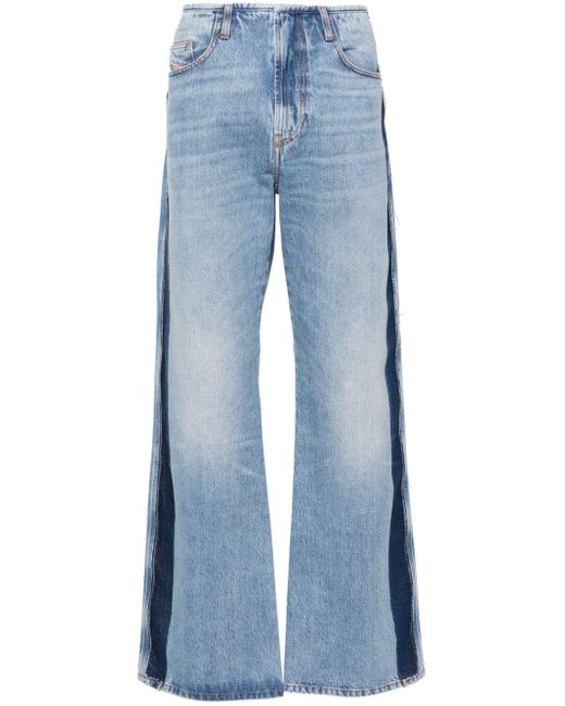 DIESEL Halbhohe D-Ero-S Straight-Leg-Jeans in Blue für Herren