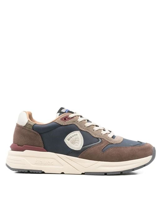 メンズ Blauer レザーパネル スニーカー White