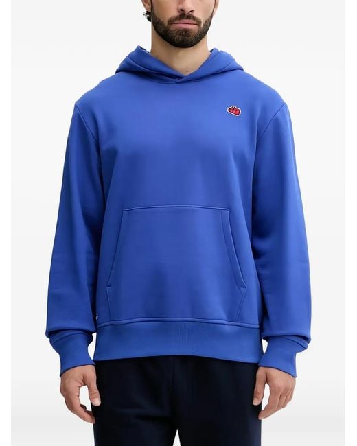 The North Face Blue Logo-Embroidery Hoodie for men