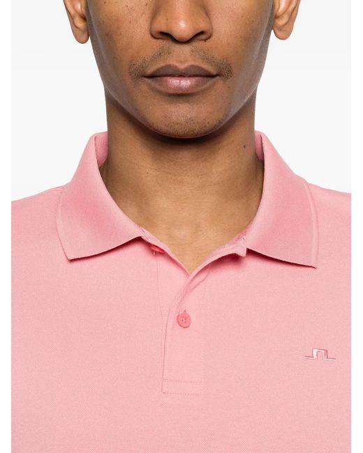 J.Lindeberg Pink Verse Polo Shirt for men