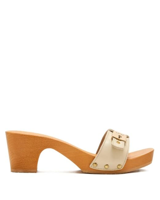 Scholl Natural 65Mm Pescura Cameron Sandals