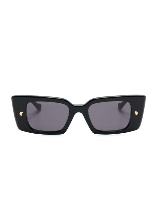 Nanushka Black Carmel Rectangle-frame Sunglasses