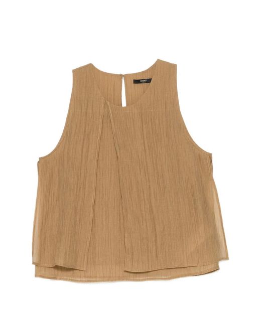 Seventy Natural Textured Sleeveless Top