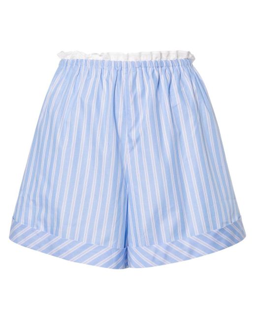 Sandro Blue Striped Cotton Boxer Shorts