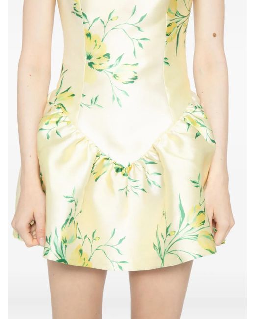 De La Vali White Aura Mini Dress