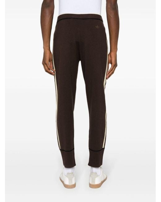 X Wales Bonner pantalon de jogging en maille Adidas en coloris Brown