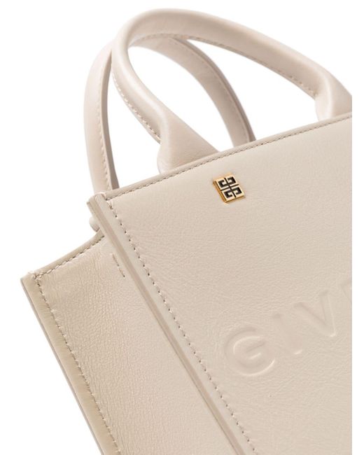 Givenchy Natural G-Tote Mini Leather Handbag