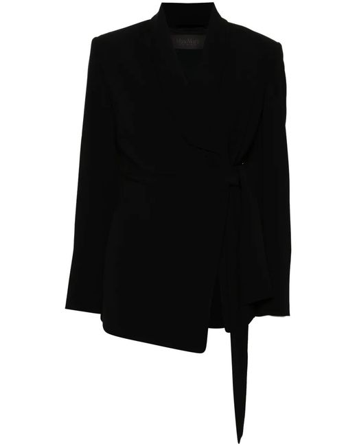 Max Mara Gewikkelde Blazer in het Black