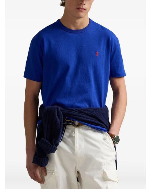 Polo Ralph Lauren Blue Cotton T-Shirt for men