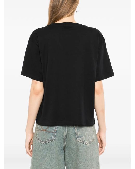 Melt Black T-Shirt À Fleurs