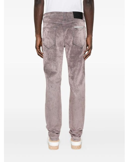 Purple Brand Gray Five-Pocket Jeans for men
