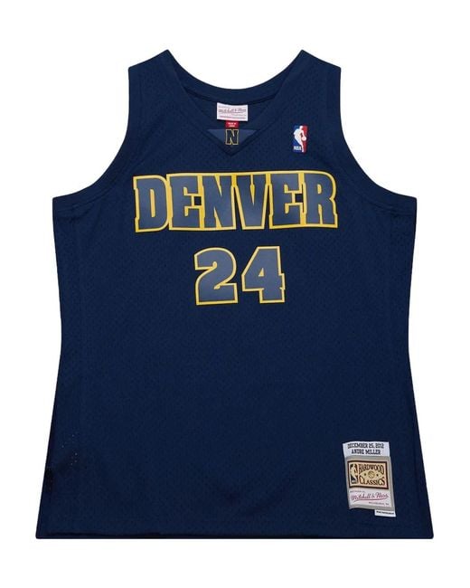 Mitchell & Ness Blue Denver Nuggets Andre Miller 2012 Swingman Jersey for men