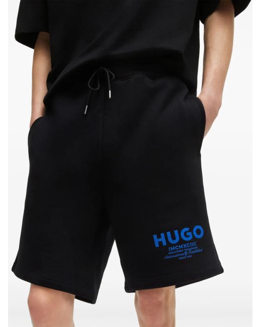 メンズ HUGO トラックショーツ Black