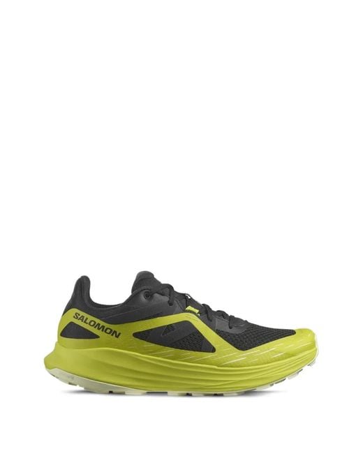 Salomon Green Ultra Flow Trail Running Sneakers for men