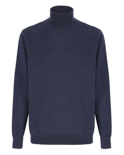 Armata Di Mare Blue Turtleneck Sweater for men