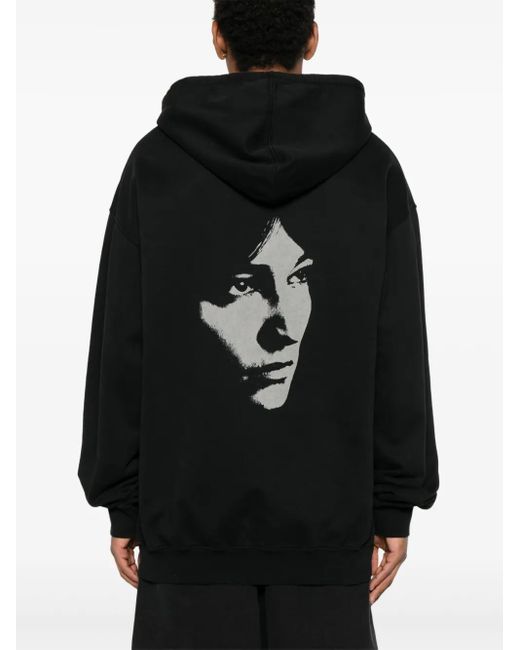 Ann Demeulemeester Black Ollie Hoodie for men