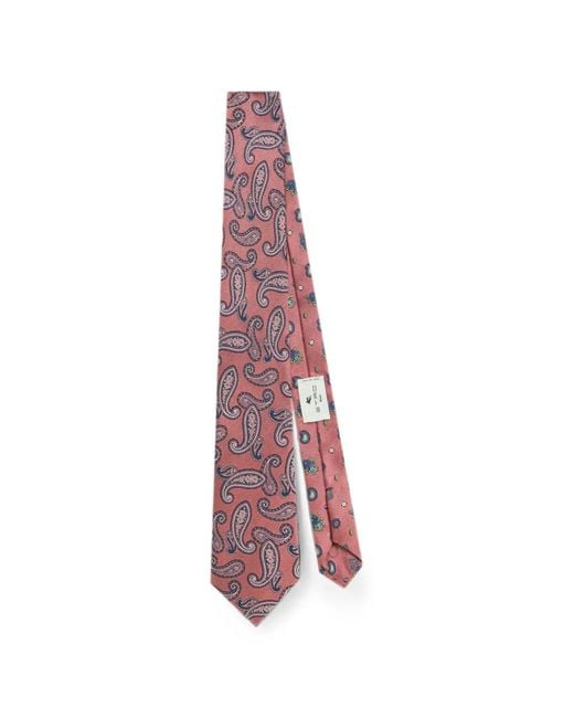 Etro Purple Paisley-Jacquard Tie for men