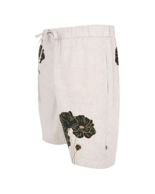 Frescobol Carioca Natural Felipe Floral-Print Shorts for men