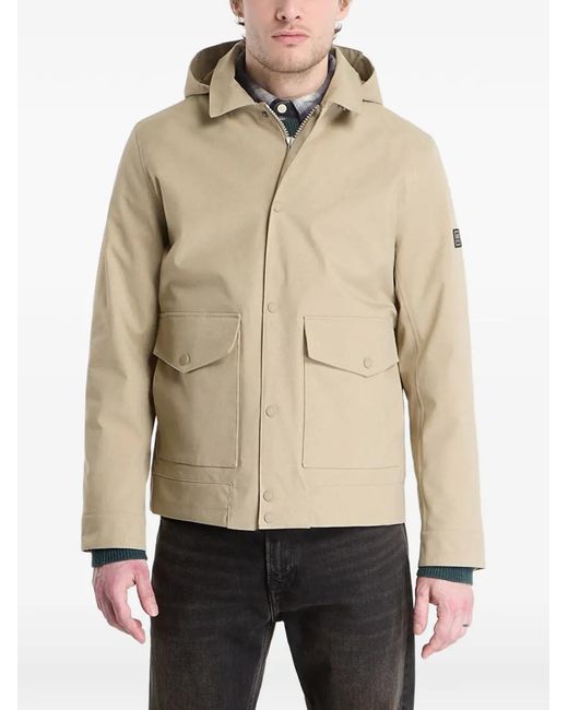 Barbour Natural Elmford Hooded Flap-Pockets Jacket for men