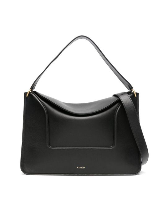 Wandler Black Large Penelope Leather Shoulder Bag