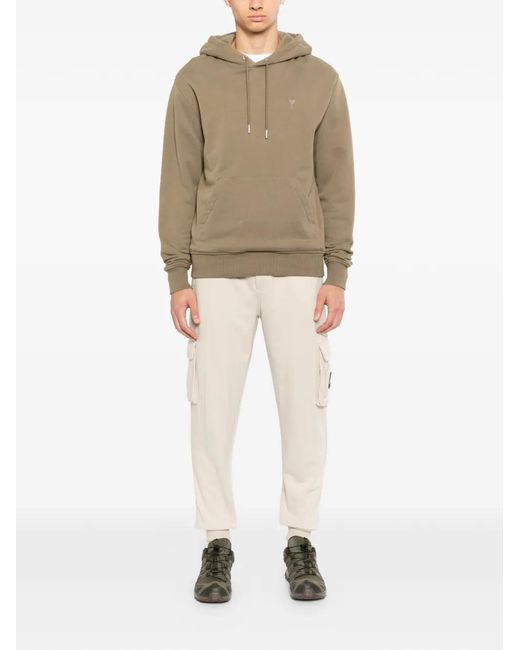 Moose Knuckles White Cargo Drawstring Trousers for men