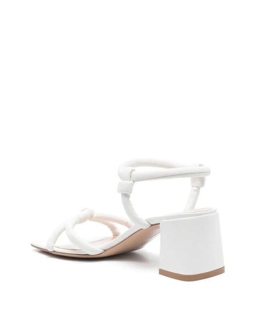 Gianvito Rossi White 60Mm Leather Sandals
