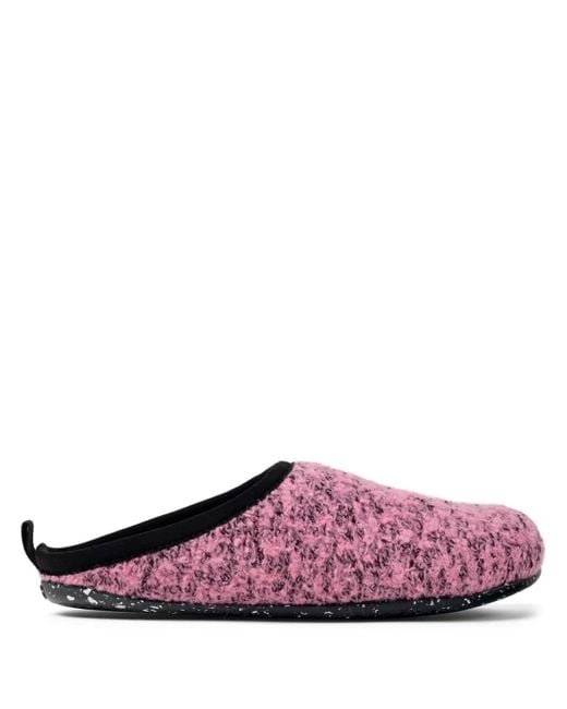 Camper Wabi Slip-On Slippers Van Wolblend in het Purple